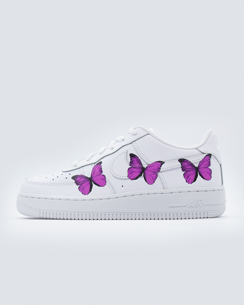 Nike Air Force 1 Purple Butterfly
